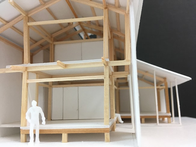大阪の建築家が設計した土間のある住宅